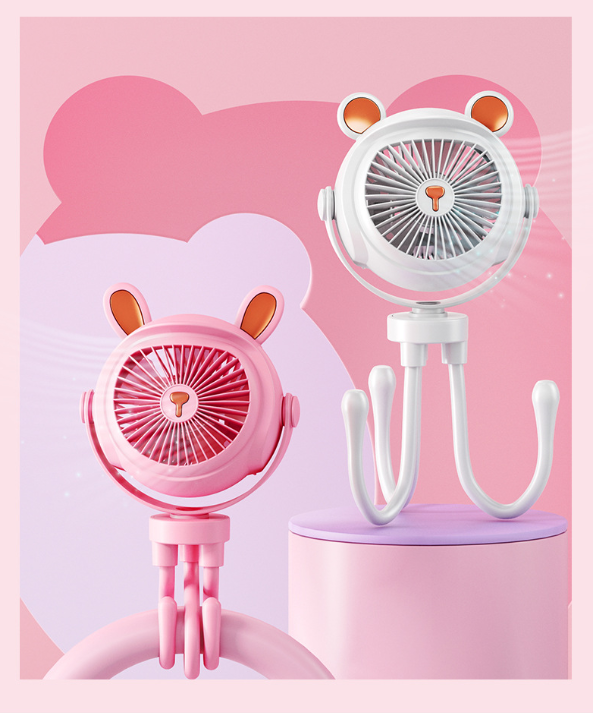 2026 Summer Best-Seller 🔥 Octopus-Style Clip-On Mini Fan (USB-Powered) — Versatile for Strollers, Cars, Outdoors, and More!