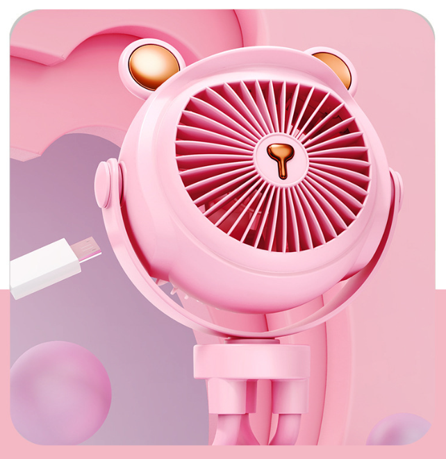 2026 Summer Best-Seller 🔥 Octopus-Style Clip-On Mini Fan (USB-Powered) — Versatile for Strollers, Cars, Outdoors, and More!