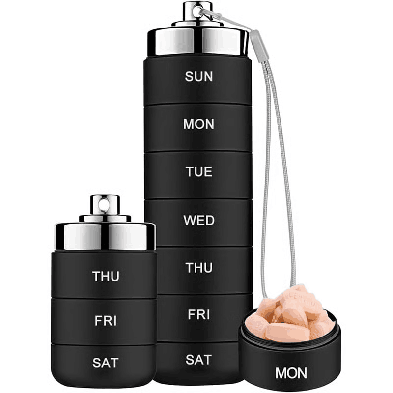 The Tiny Metal Travel Pill Organizer That’s Replacing Bulky Plastic Pill Boxes