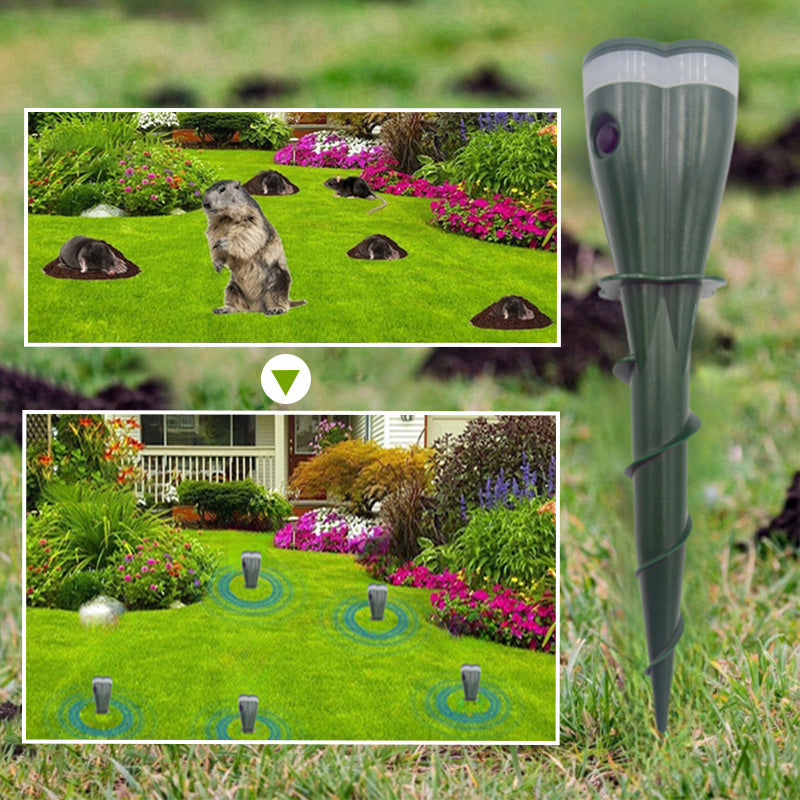 This season's sales offer a 50% discount✨Solar-powered waterproof spiral rodent repellent device