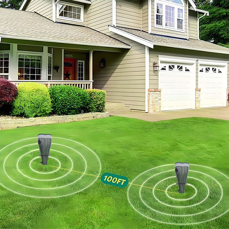 This season's sales offer a 50% discount✨Solar-powered waterproof spiral rodent repellent device